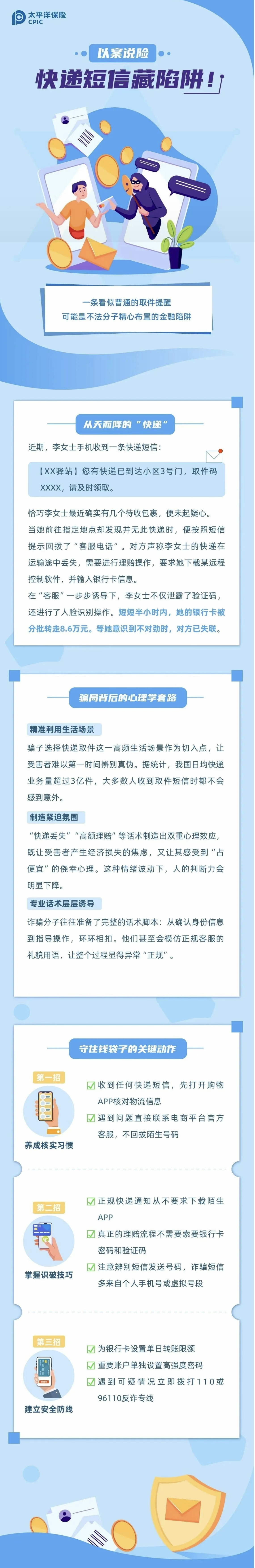19.【以案說險(xiǎn)】快遞短信藏陷阱！