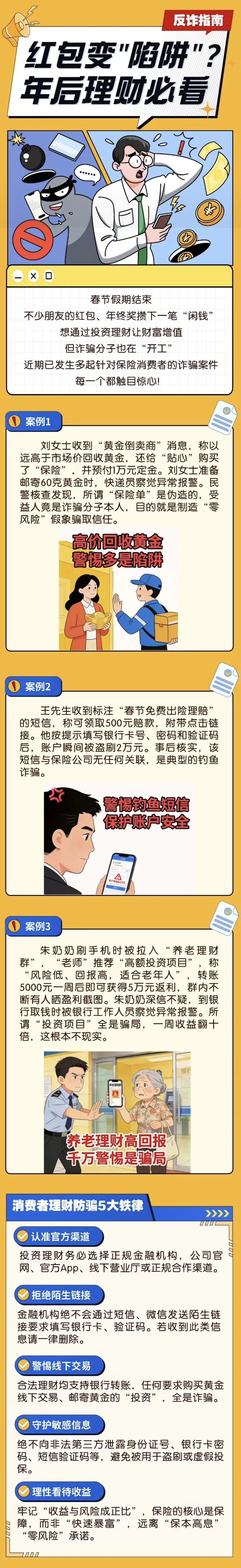 5.【以案說(shuō)險(xiǎn)】紅包變“陷阱”？年后理財(cái)必看